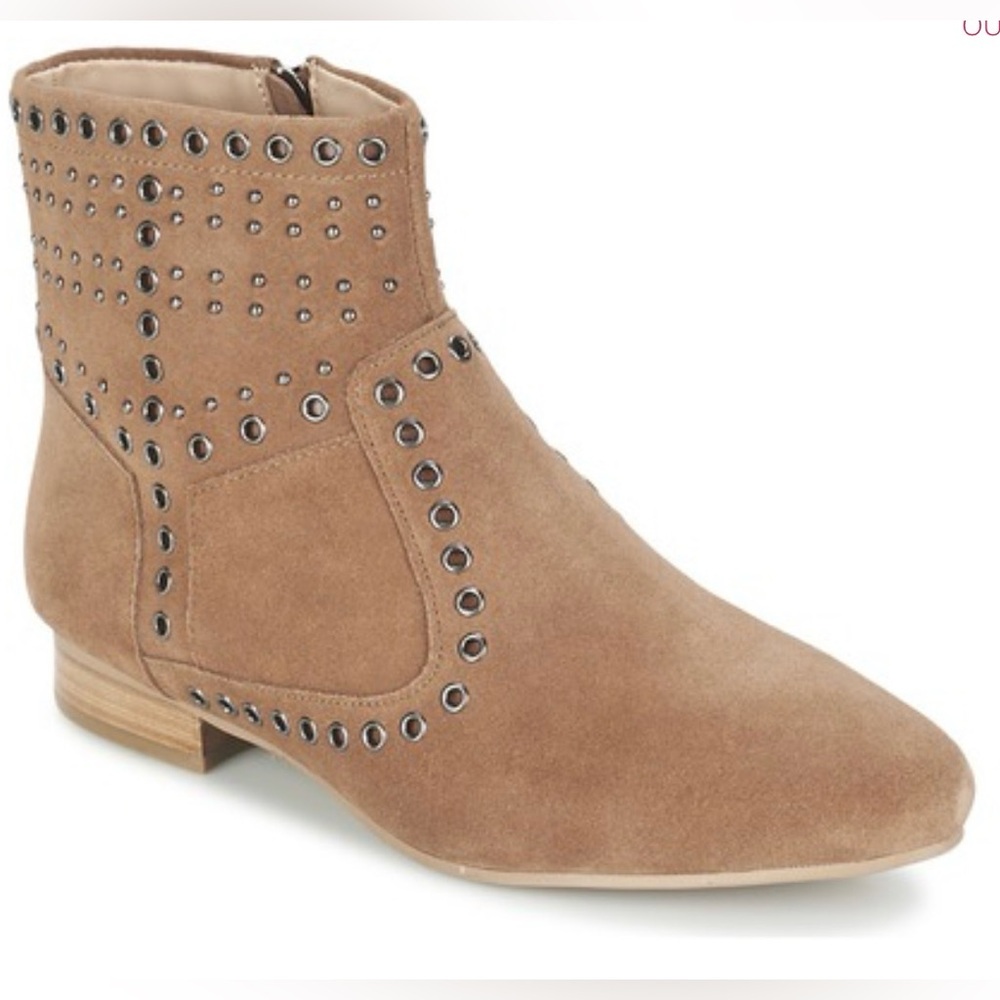 French Connection The Charlene NWT, Ankle boots, Suede,studding/metal ey… - Picture 2 of 11